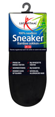 Lucovitaal Bamboe sneakersok zwart maat 39-42 1 Paar