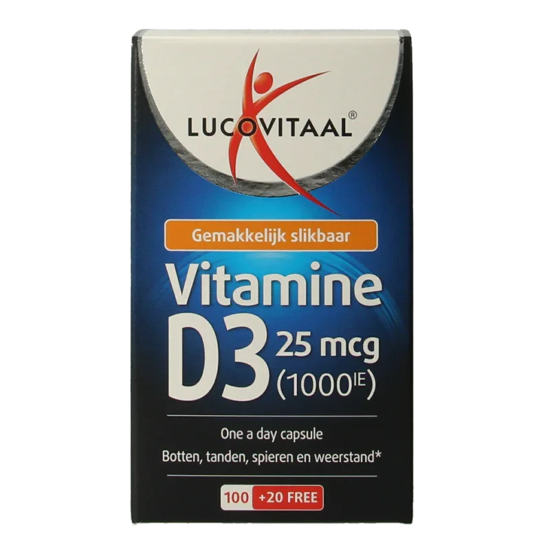 Lucovitaal Vitamine D3 25mcg 120 Capsules