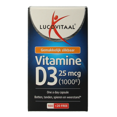 Lucovitaal Vitamine D3 25mcg 120.00 Capsules