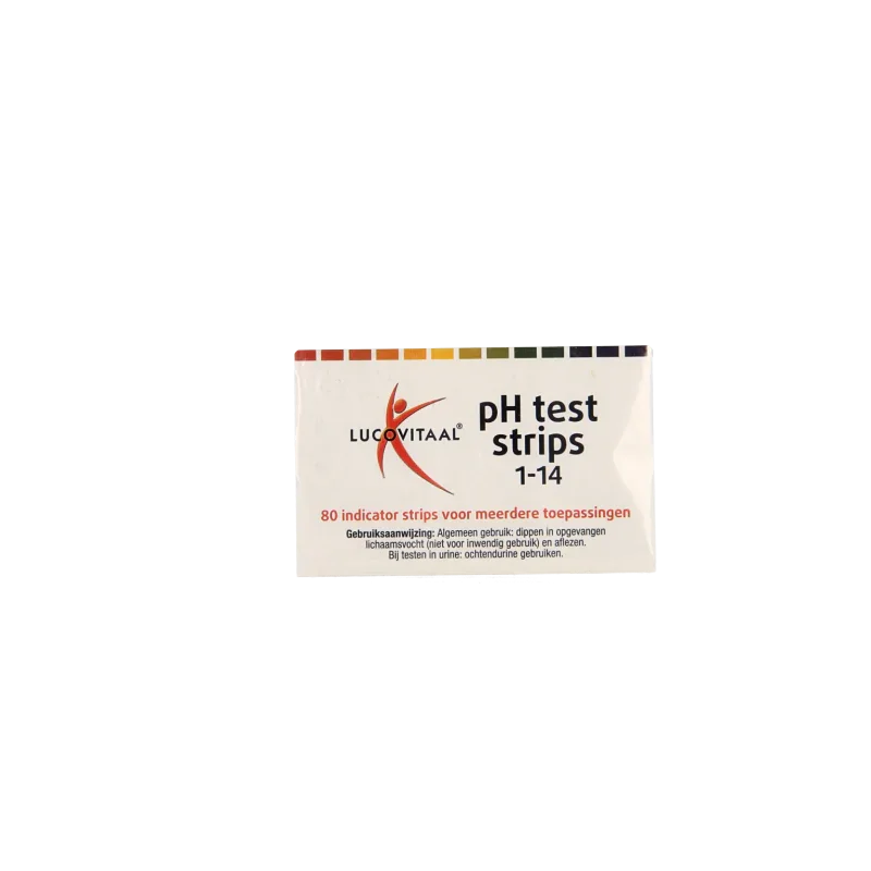 Lucovitaal Zuurbase PH test strips 80 Stuks