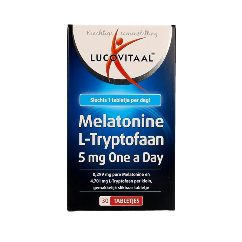 Lucovitaal Melatonine L-Tryptofaan 5mg 30 Tabletten