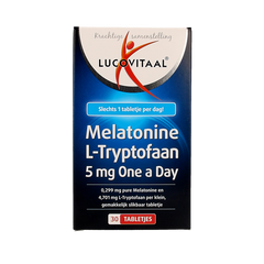 Lucovitaal Melatonine L-Tryptofaan 5mg 30.00 Tabletten