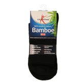 Lucovitaal Bamboe sok lang zwart maat 39-42 1 Paar