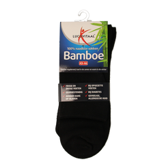 Lucovitaal Bamboe sok lang zwart maat 43-46 1.00 Paar