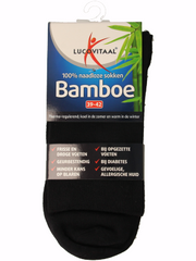 Lucovitaal Bamboe sok lang blauw maat 39-42 1 Paar