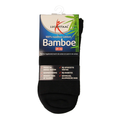 Lucovitaal Bamboe sok lang blauw maat 39-42 1 Paar