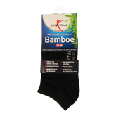 Lucovitaal Bamboe enkelsok zwart maat 35-38 1 Paar