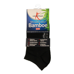 Lucovitaal Bamboe enkelsok zwart maat 35-38 1 Paar