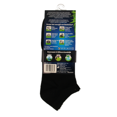 Lucovitaal Bamboe enkelsok zwart maat 43-46 1 Paar