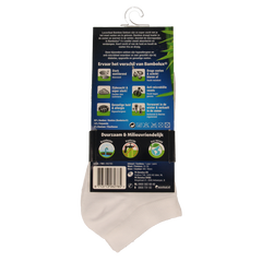 Lucovitaal Bamboe enkelsok wit maat 35-38 1 Paar