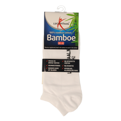 Lucovitaal Bamboe enkelsok wit maat 39-42 1 Paar