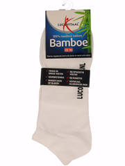 Lucovitaal Bamboe enkelsok wit maat 43-46 1 Paar