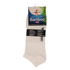 Lucovitaal Bamboe enkelsok wit maat 43-46 1 Paar