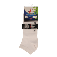 Lucovitaal Bamboe enkelsok wit maat 47-50 1 Paar
