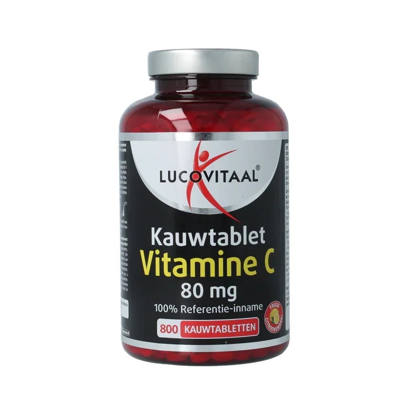 Lucovitaal Vitamine C 80mg citroen 800 Kauwtabletten