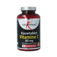 Lucovitaal Vitamine C 80mg citroen 800 Kauwtabletten