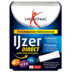 Lucovitaal IJzer bisglycinaat bosbes 20 Sachets