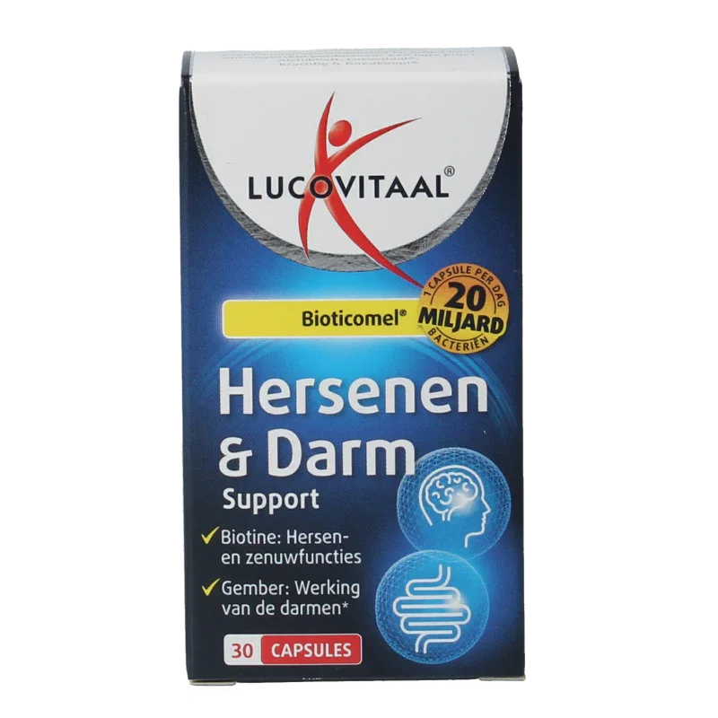 Lucovitaal Hersenen & darm support Bioticomel 30 Capsules