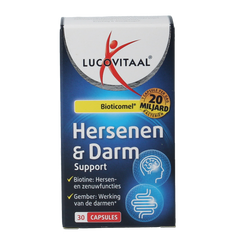 Lucovitaal Hersenen & darm support Bioticomel 30.00 Capsules