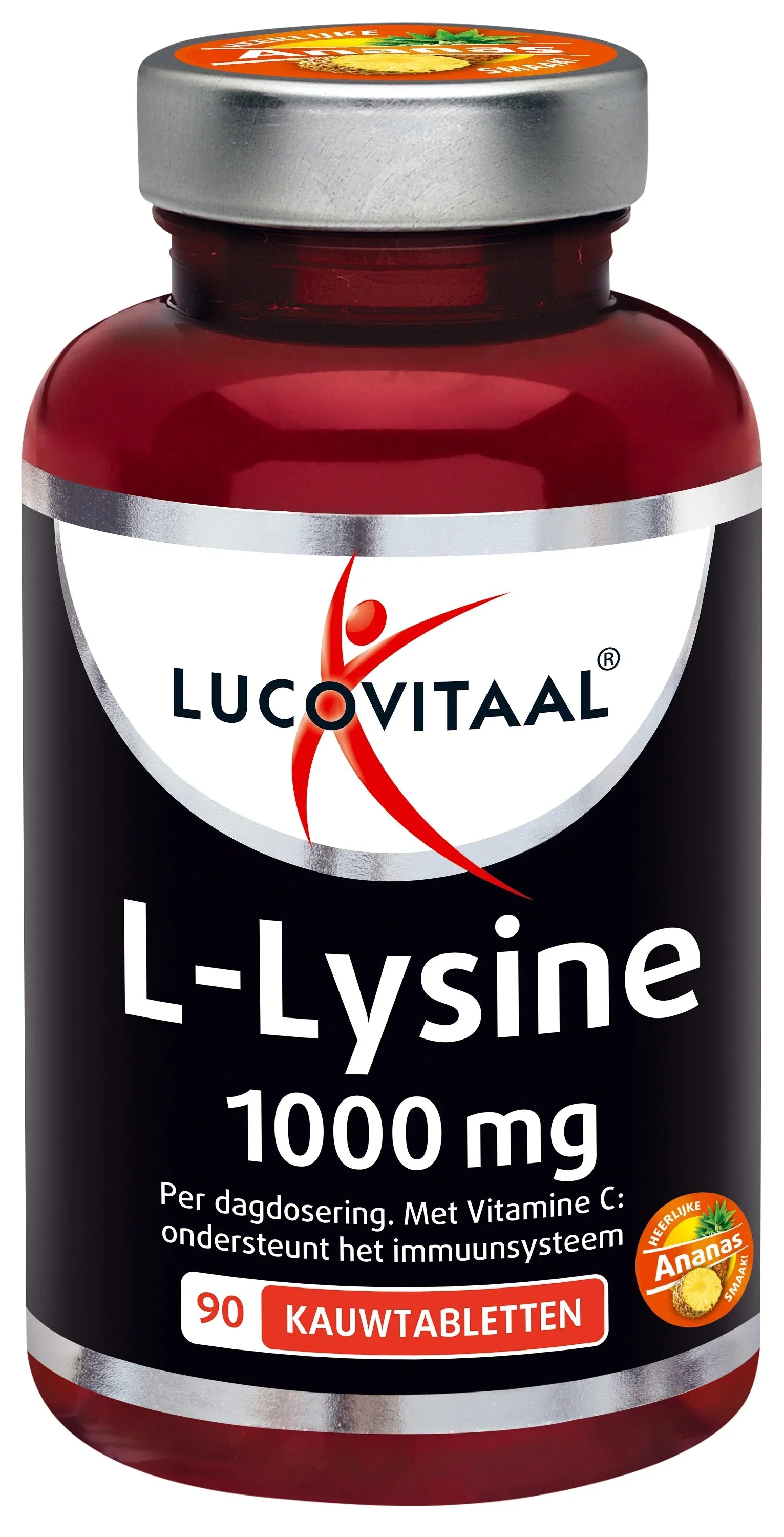 Lucovitaal L-Lysine 1000mg 90 Kauwtabletten