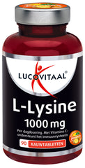 Lucovitaal L-Lysine 1000mg 90 Kauwtabletten