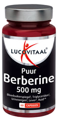 Lucovitaal Berberine 500mg puur 60.00 Capsules