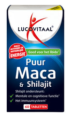 Lucovitaal Maca en shilajit puur 60 Tabletten