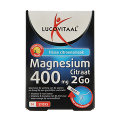 Lucovitaal Magnesium citraat 400mg 2go sticks 14.00 Stuks