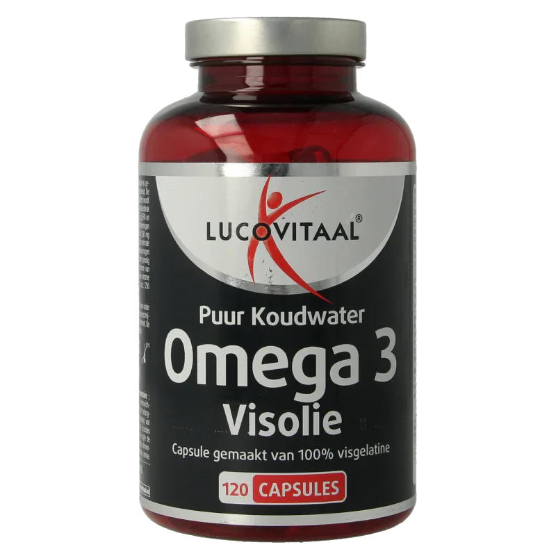 Lucovitaal Omega 3 visolie puur koudwater 120 Capsules