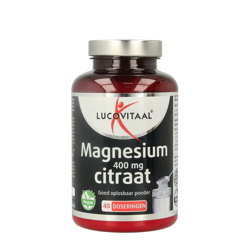Lucovitaal Magnesium citraat 400mg poeder 100 Gram