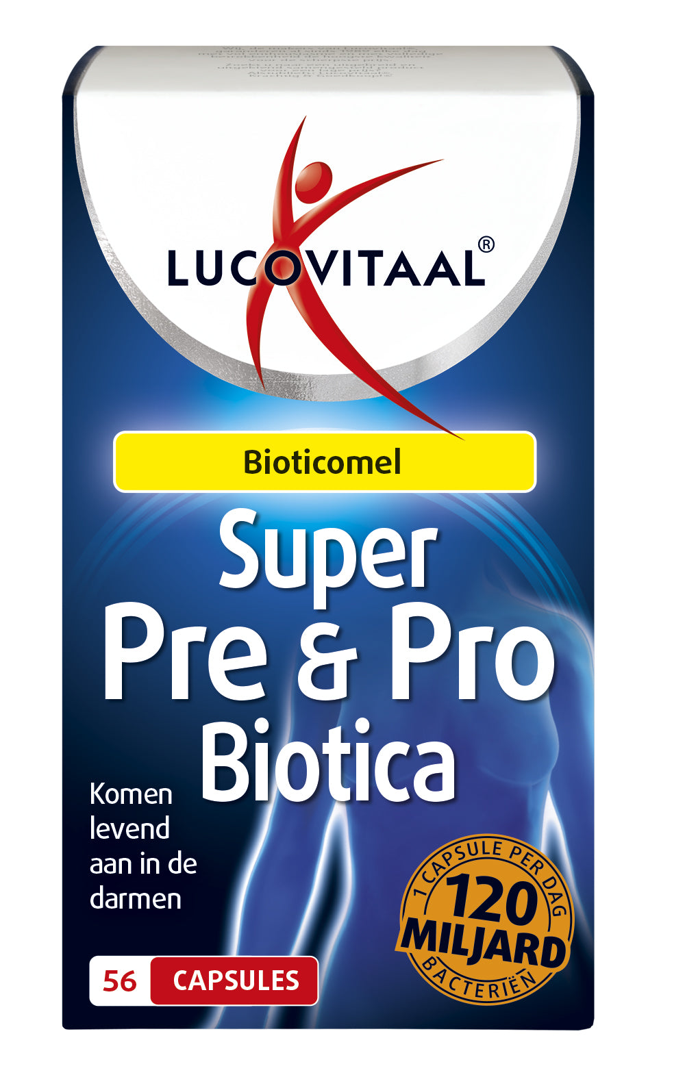 Lucovitaal Super pre & probiotica 120 miljard 56 Capsules
