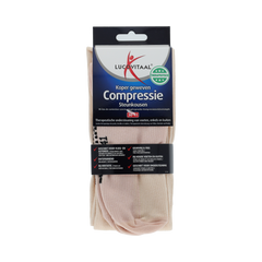 Lucovitaal Koper compressie kousen maat 36-41 huidskleur 1.00 Paar