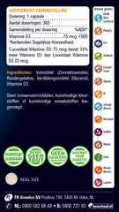 Lucovitaal Vitamine D3 75mcg 3000IE 365 Capsules