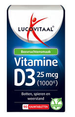 Lucovitaal Vitamine D3 25mcg 90.00 Kauwtabletten
