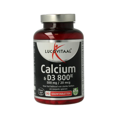 Lucovitaal Calcium 500mg + D3 20mcg 90 Kauwtabletten