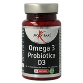 Lucovitaal Omega 3 probiotica D3 vegan 60 Capsules