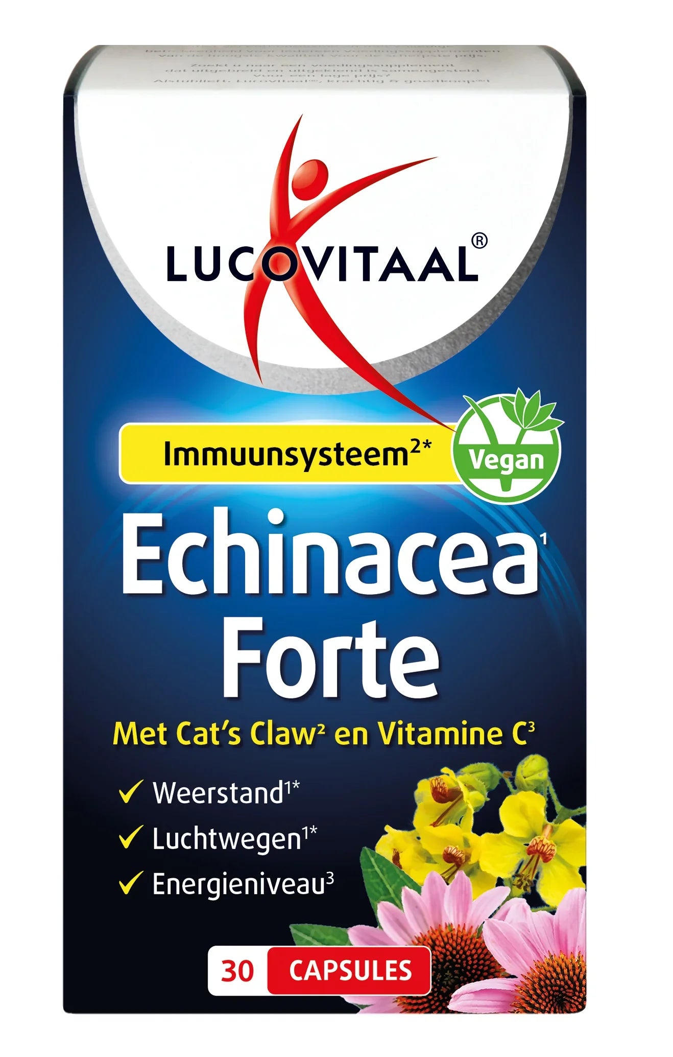 Lucovitaal Echinacea forte & cat's claw & vitamine C 30 Capsules