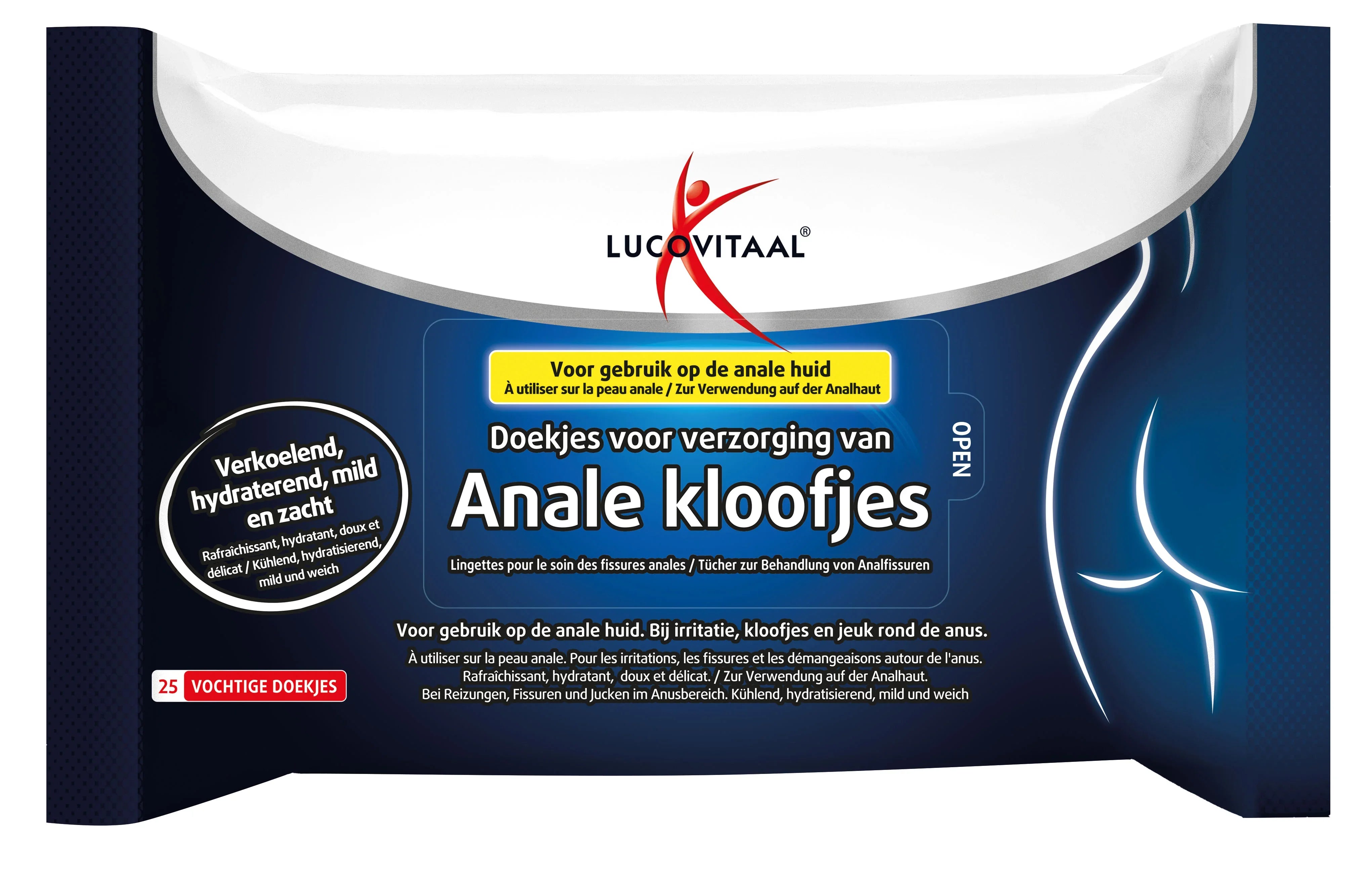 Lucovitaal Anale kloofjes doekjes 25 Stuks