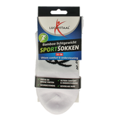 Lucovitaal Sportsok bamboe wit 35-38 1 Paar