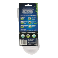 Lucovitaal Sportsok bamboe wit 39-42 1 Paar