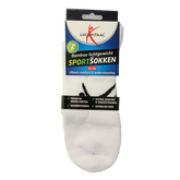 Lucovitaal Sportsok bamboe wit 43-46 1 Paar