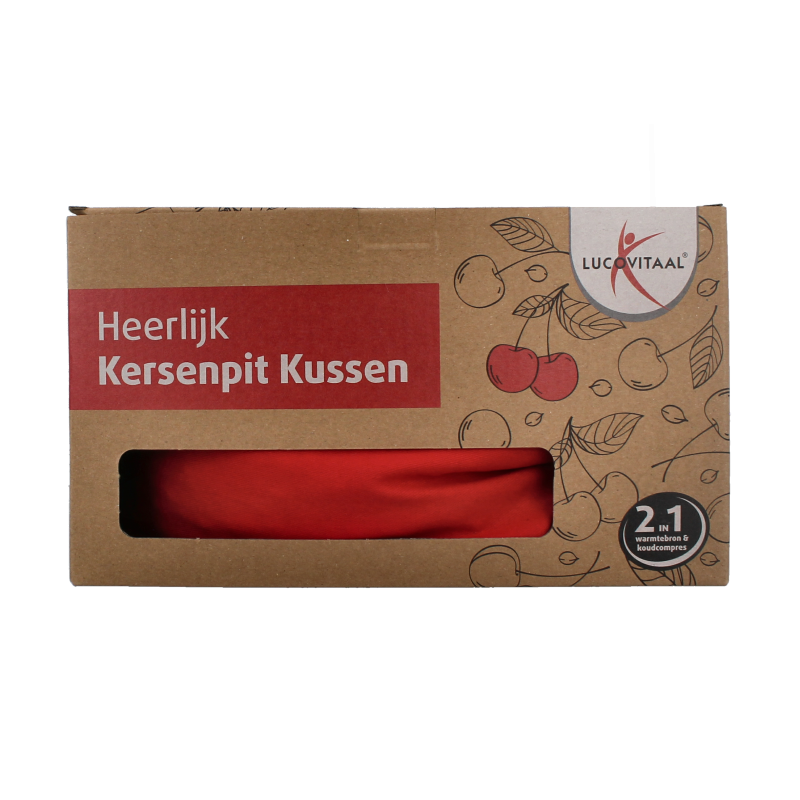 Lucovitaal Kersenpit kussen vierkant 1 Stuks