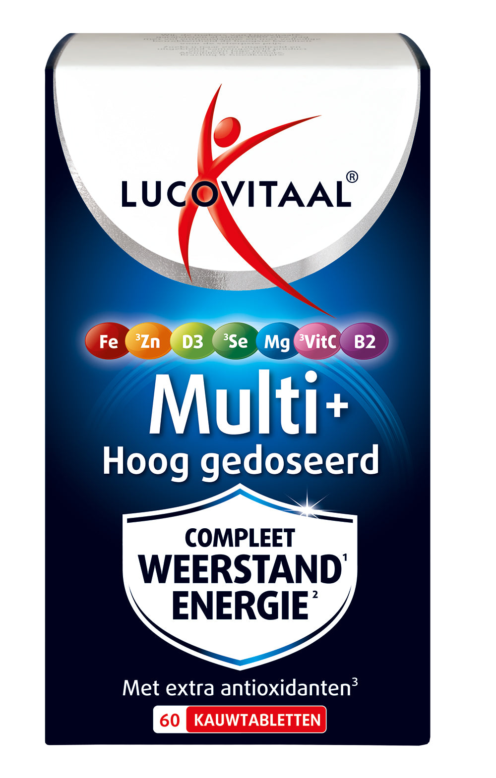 Lucovitaal Multi+ weerstand hoog gedoseerd 60 Kauwtabletten
