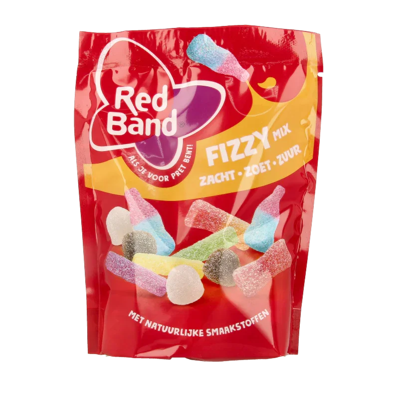 Red Band Snoepmix Fizzy 205 Gram