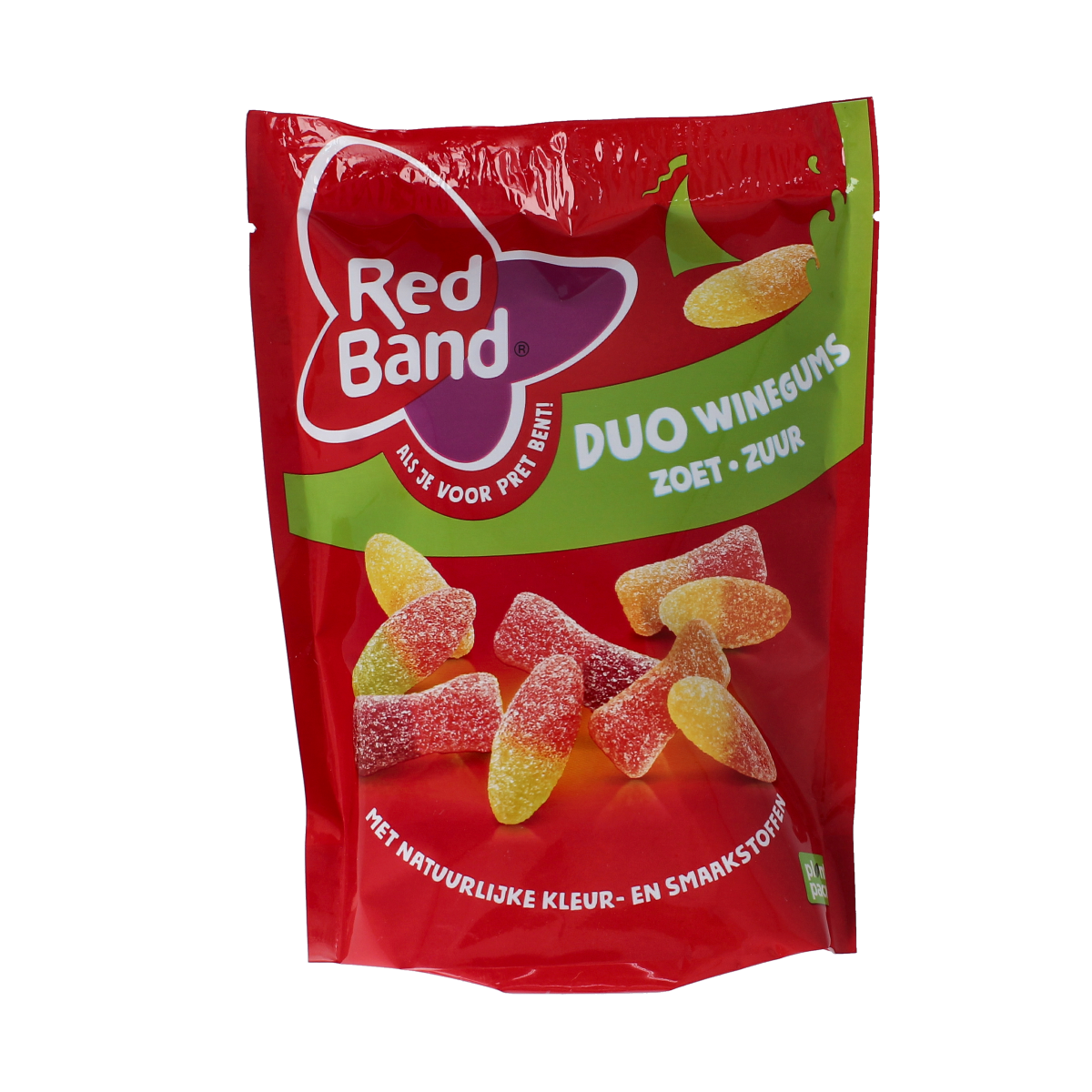 Red Band Winegums duo zoet zuur 215.00 Gram