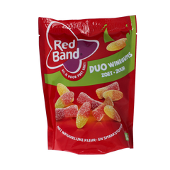 Red Band Winegums duo zoet zuur 215.00 Gram