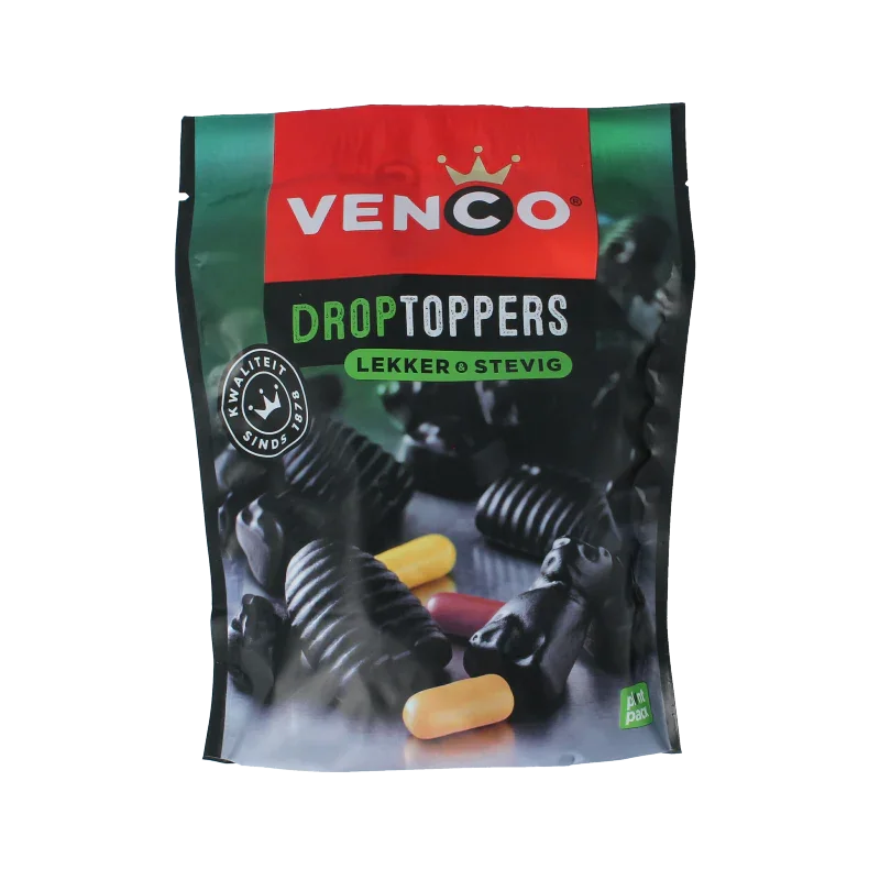 Venco Droptoppers lekker stevig 225.00 Gram