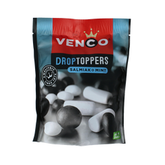 Venco Droptoppers salmiak mint 225 Gram