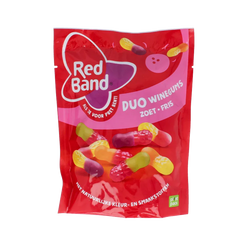 Red Band Winegums duo zoet fris 215 Gram