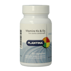 Plantina Vitamine K2 en D3 60 Capsules
